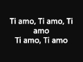 Umberto Tozzi Ft Mónica Bellucci Ti Amo Lyrics