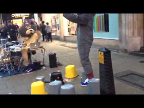 idrum trumpet solo during rudimental in Cambridge.