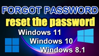 HOW TO RESET Administrator PASSWORD and Unlock Computer in Windows 11,10,8.1 Without Programs [2022]