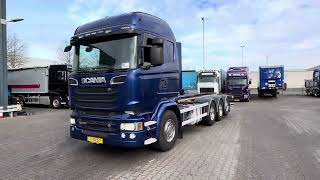 Camion pentru transport containere Scania R520 V8 8x4*4 Bdf / Retarder / 2 Tank / Full Air / Euro 6 de vânzare - Imagine 4 | Autoline RO Camion pentru transport containere Scania R520 V8 8x4*4 Bdf / Retarder / 2 Tank / Full Air / Euro 6 | Imagine 4 - Autoline