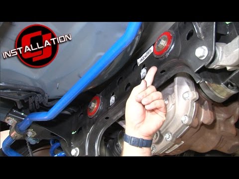 2015-2023 Mustang Steeda Rear Differential Adjustable Bushing Insert System Urethane Installation