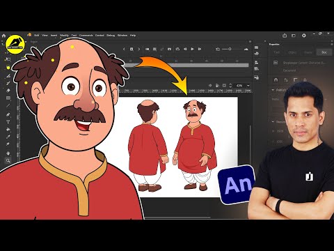 Cartoon Character For Youtube Video | No Copyright 2D Characters | Jeeva Edu | @LearnAnimationHindi