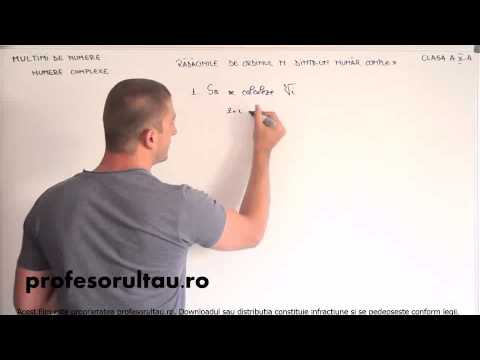 27   Multimi de numere   numere complexe   radacini de ordin n   partea 2 - profesorultau.ro