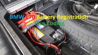 BMW E70 X5 Battery Registration and Coding.  Switch from AGM to Lead Acid