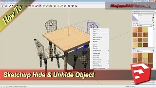 Sketchup How To Hide And Unhide Object