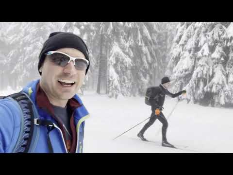 Auf Langlaufskiern über den Rennsteig (142 km durchgängige Loipe über den Thüringer Wald)