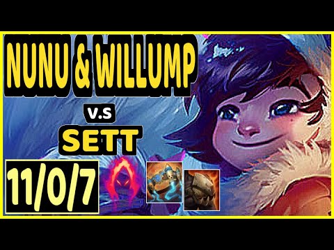 T1 FAKER (NUNU & WILLUMP) vs SETT - 11/0/7 KDA MID CHALLENGER GAMEPLAY - KR