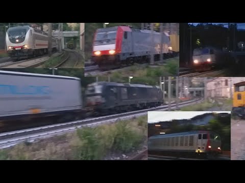 1 ora di orologio nella stazione di Mignanego con il Transito di ben 15 treni