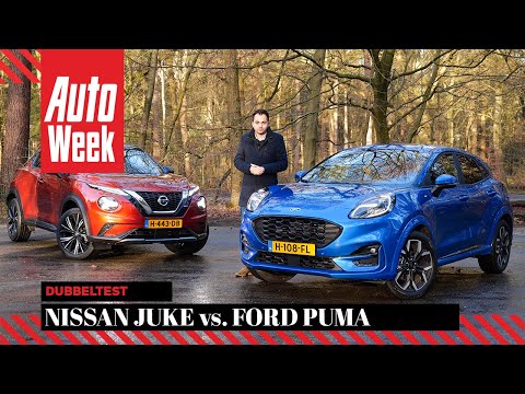 Nissan Juke vs. Ford Puma - AutoWeek dubbeltest - English subtitles