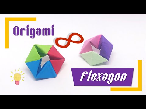 Origami Flexagon (Moving Forever) | How to make a paper Moving Flexagon
