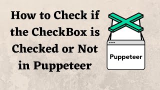 How to Check if the CheckBox is Checked or Not in Puppeteer
