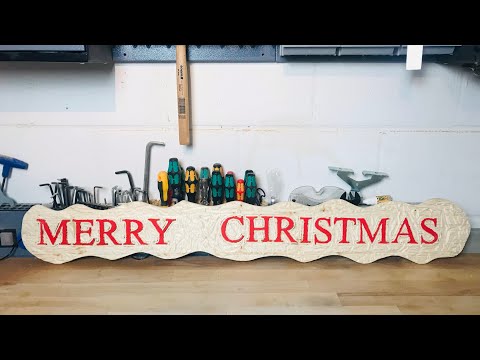 Holzschild selber fräsen| Einsatz meiner Makita Oberfräse| 2.Dezember| Timswoodwork| Teil 1