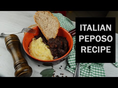 Peposo. a Traditional Tuscan Red Wine Beef Stew