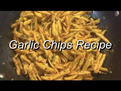 Quick and Easy Garlic Chips Recipe 🍟