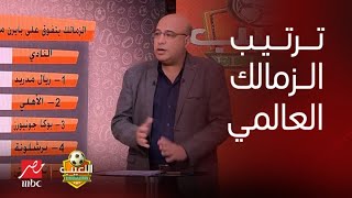 الزمالك يتفوق على ليفربول وبايرن ميونخ بالبطولات.. بالأرقام خالد طلعت يستعرض ترتيب الزمالك العالمي