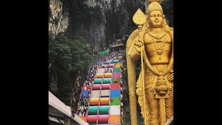 preview picture of video 'BATU CAVES TEMPLE MALAYSIA भगवान कार्तिक की विशाल प्रतिमा मलेशिया में'