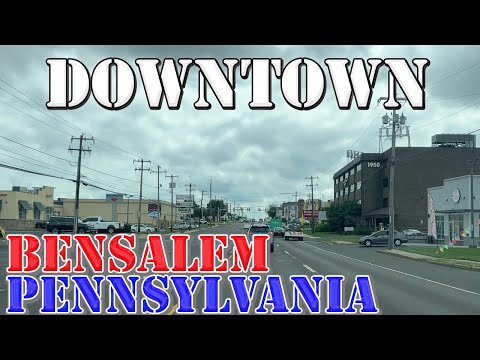 Bensalem - Pennsylvania - 4K Downtown Drive