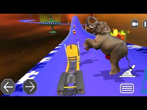 Mega ramp heavy truck driver | Oil tanker truck driving games #gaming #10