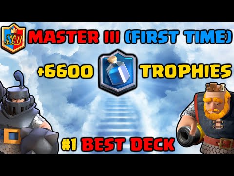 Master III Ladder Push 6600+ Trophies 😎 with Mega Knight Deck in Clash Royale