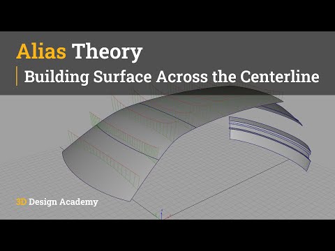 Autodesk Alias Tutorials l Alias Theory 3 - Building Surface Across the Centerline