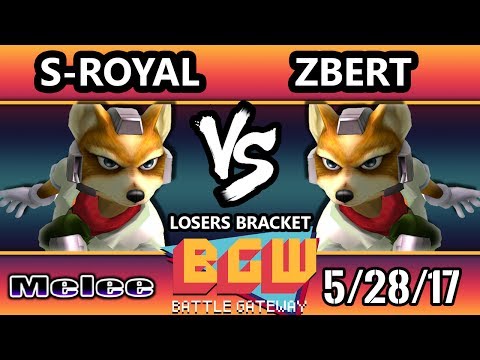 BGW16 SSBM - s-royal (Fox) Vs. Zbert (Fox) Smash Melee Losers Blacket