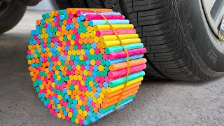 Experiment Car vs Crayons, Coca Cola, Fanta, Pepsi, Balloons | Crushing Crunchy & Soft Things by Car