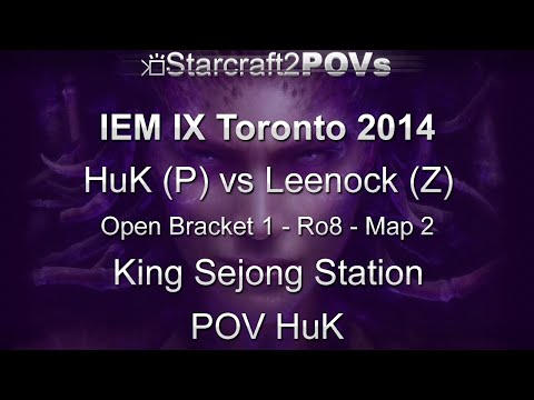 SC2 HotS - IEM IX Toronto 2014 - HuK vs Leenock - OB1 Ro8 - Map 2 - King Sejong Station - HuK