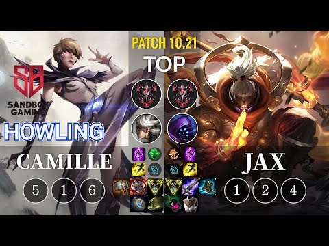 SB Howling Camille vs Jax Top - KR Patch 10.21