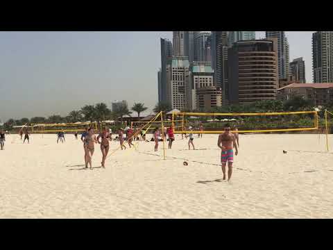JBR Dubai beach volleyball