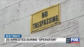 20 arrested near Spartanburg soup kitchen during police operation