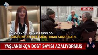 As you get older, the number of friends decreases.