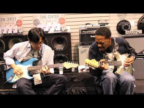 Little Wing - Tomo Fujita and Eric Gales with Eminence at NAMM 2012