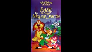 Closing to Basil the Great Mouse Detective UK VHS 