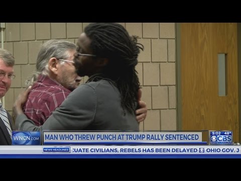 Trump supporter, man he sucker-punched at Fayetteville rally hug in court, vow to heal America