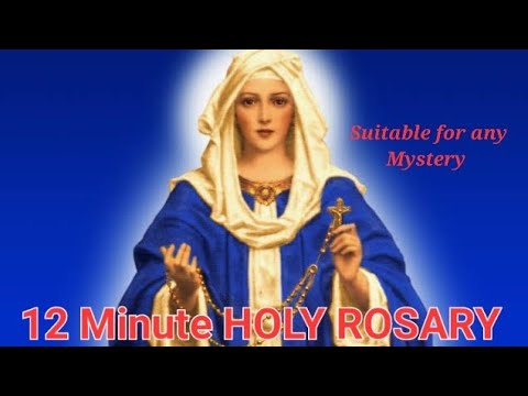 HOLY ROSARY📿✝️🌹- Quick 12 Minute (No more excuses!) 🌹🌹🌹❤️