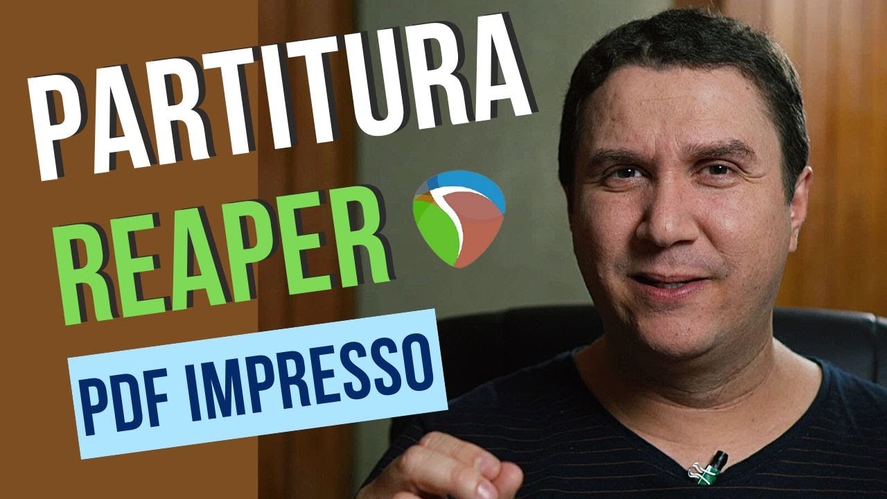 TUTORIAL REAPER Exportando partitura MIDI EM PDF