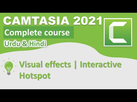Visual effects | Interactive Hotspot | Camtasia Video editing tutorials