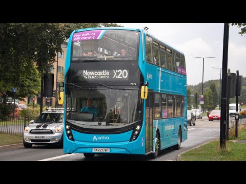 Flying up the A1: Arriva North East 7574 (SK72CVP) Alexander Dennis Enviro 400 MMC