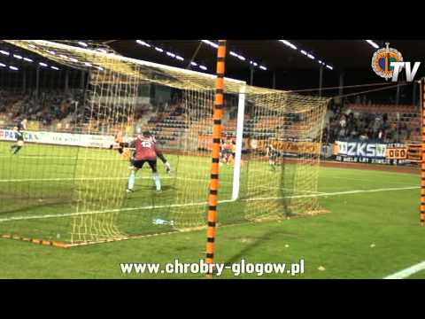 26.10.2013 bramki z meczu Chrobry Głogów - Ruch Zdzieszowice 5-2