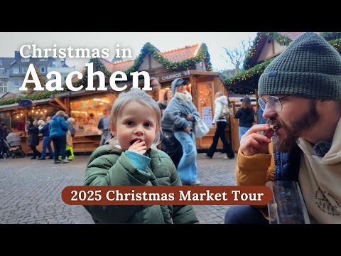 Eating EVERYTHING at Aachen, Germany's Christmas Market 🎄2025 Food Tour