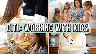 MOM OF 3 WORK FROM HOME ROUTINE | RUNNING A BUSINESS AT HOME WITH KIDS TIPS!