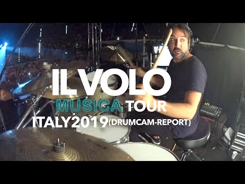 BRUNO FARINELLI - "IL VOLO- TOUR MUSICA 2019"  (SMALL DRUM-CAM REPORT)