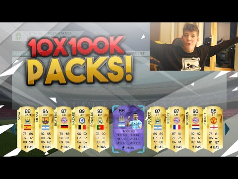 OMG 10 X 100K PACKS - Fifa 16 Huge Pack Opening