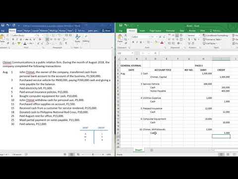 Journal Entry (Filipino)