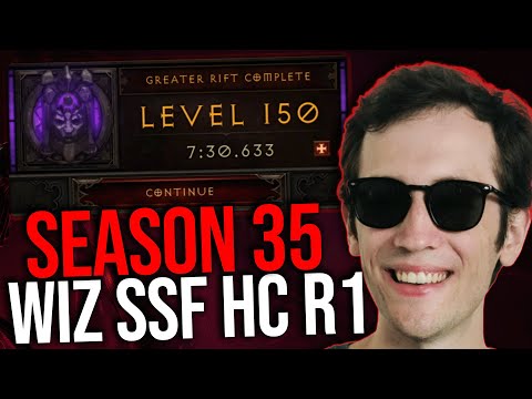 Diablo 3 - SEASON 35 WIZARD GR150 RANK 1