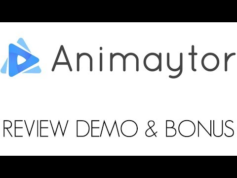 Animaytor Review Demo Bonus - Create Animated Videos in 3 Simple Steps Video
