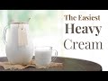 How To Make Heavy Cream With 2 Ingredients
