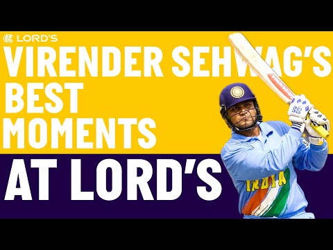 The Best of Virender Sehwag at Lord's! | England v India | Lord's