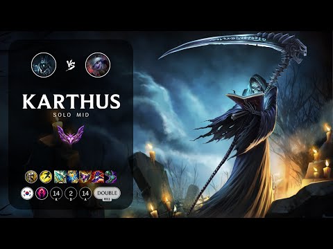Karthus Mid vs Tristana - KR Master Patch 12.23