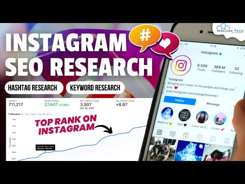 INSTAGRAM SEO How to Rank Top on Instagram | Keyword Hashtags Research for Instagram